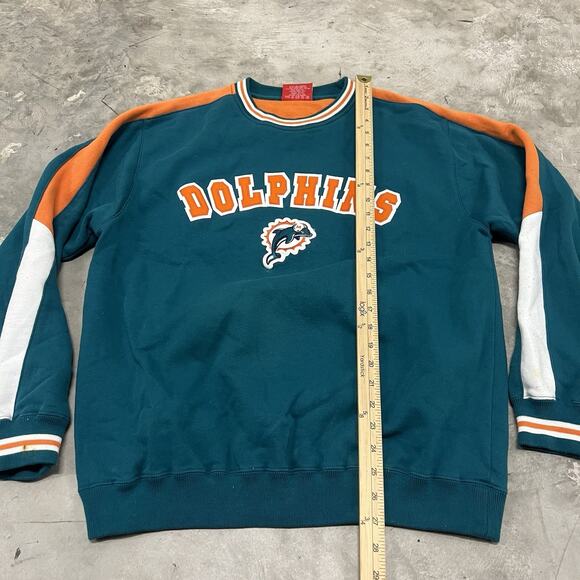 Miami Dolphins NFL On Friend Throwback Sweater Size Medium NFL Tag - Picture 4 of 7